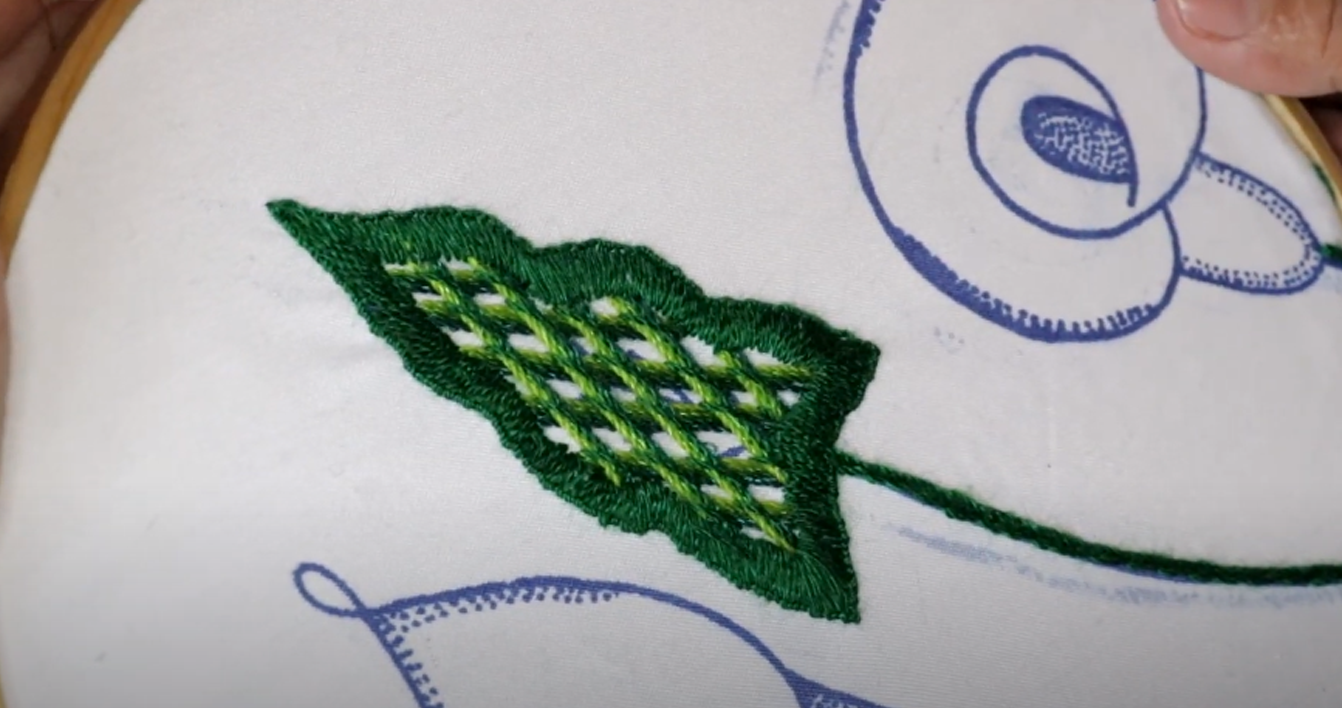 Como bordar HOJAS faciles | BF 17