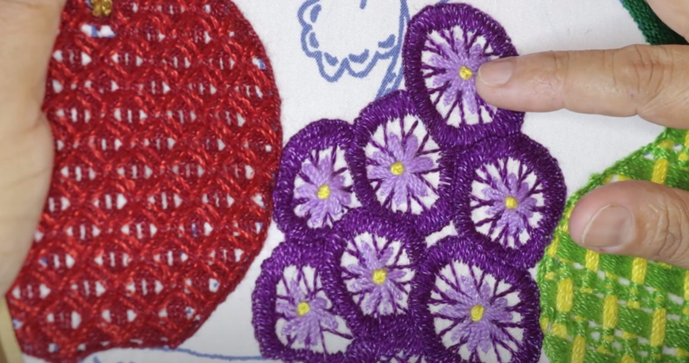 Puntada de UVAS FACIL 🍇 | BF 23