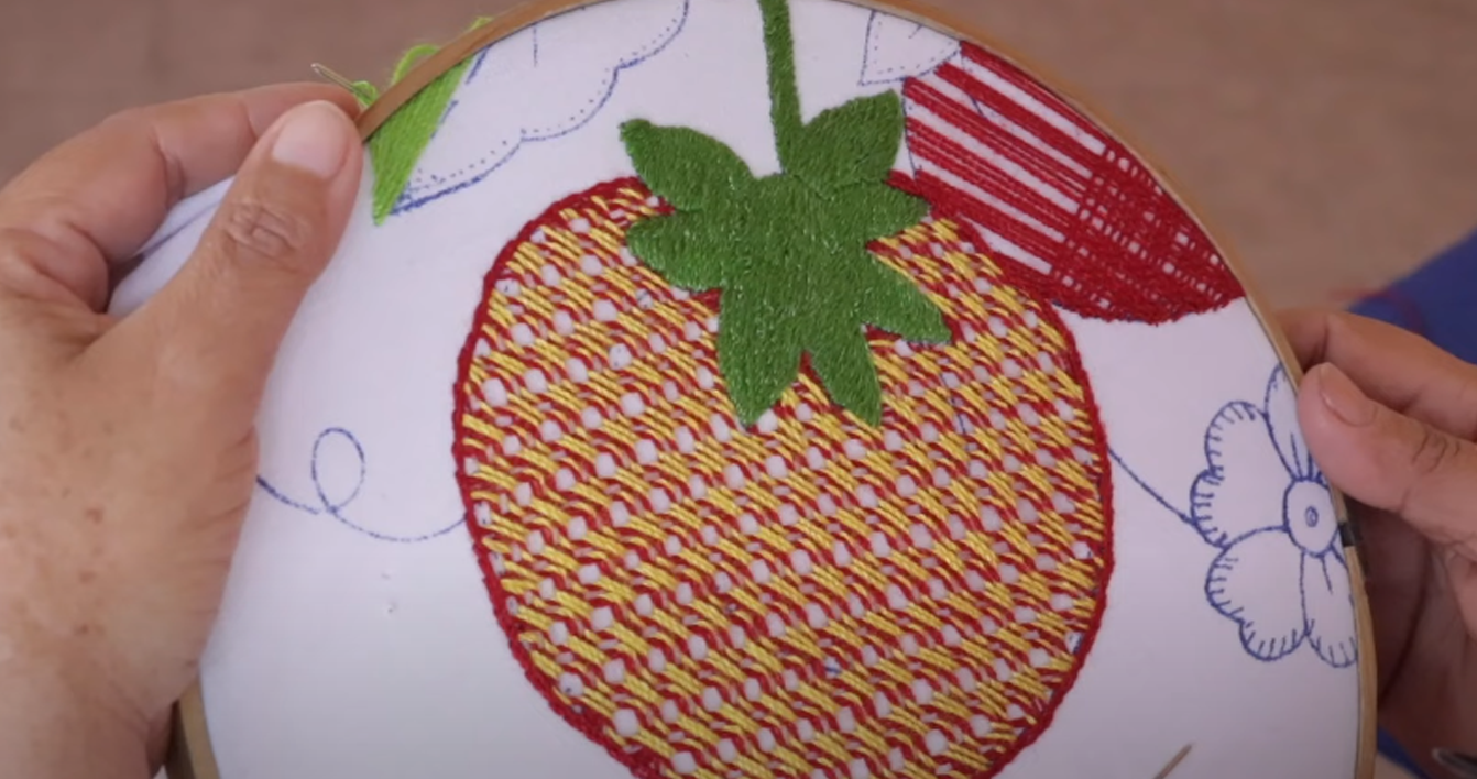 Como bordar un JITOMATE PASO A PASO | BF 55