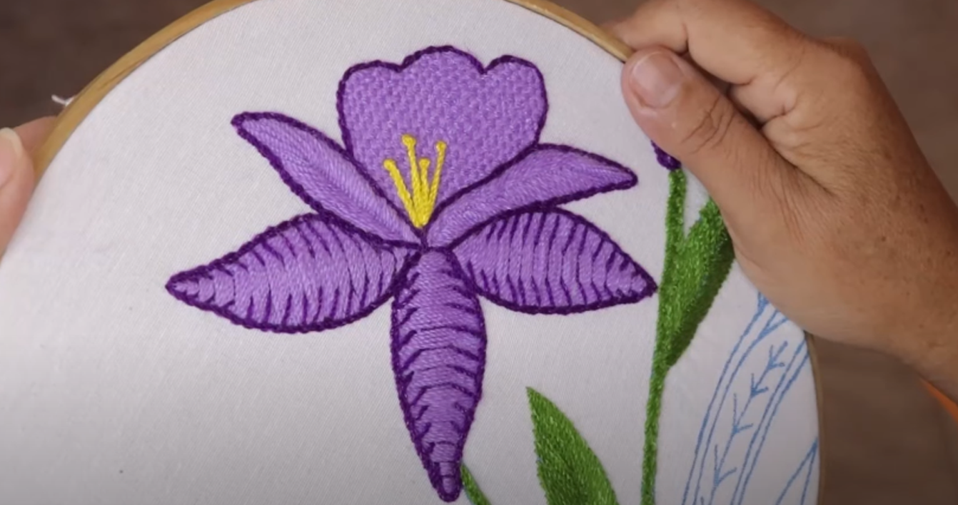 Como bordar un ORQUIDEA FACIL🌷 | BF 31