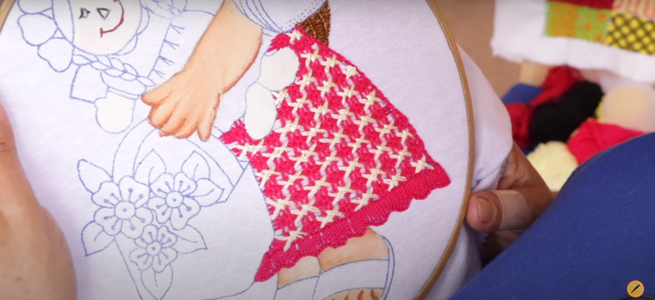 Bordado fácil para FALDA BF 101