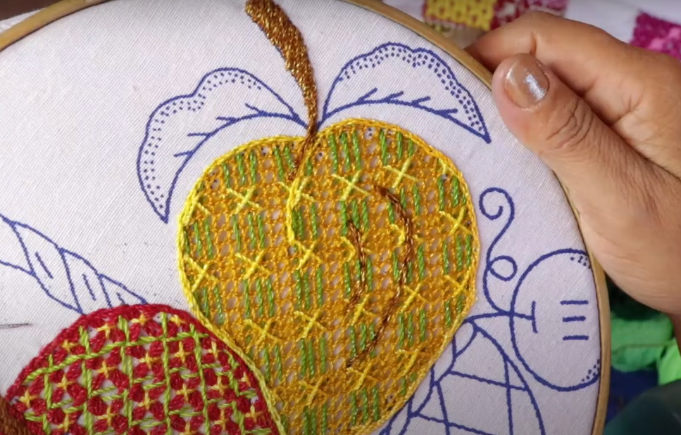 Puntada de DURAZNO FACIL 🍑 | BF 164