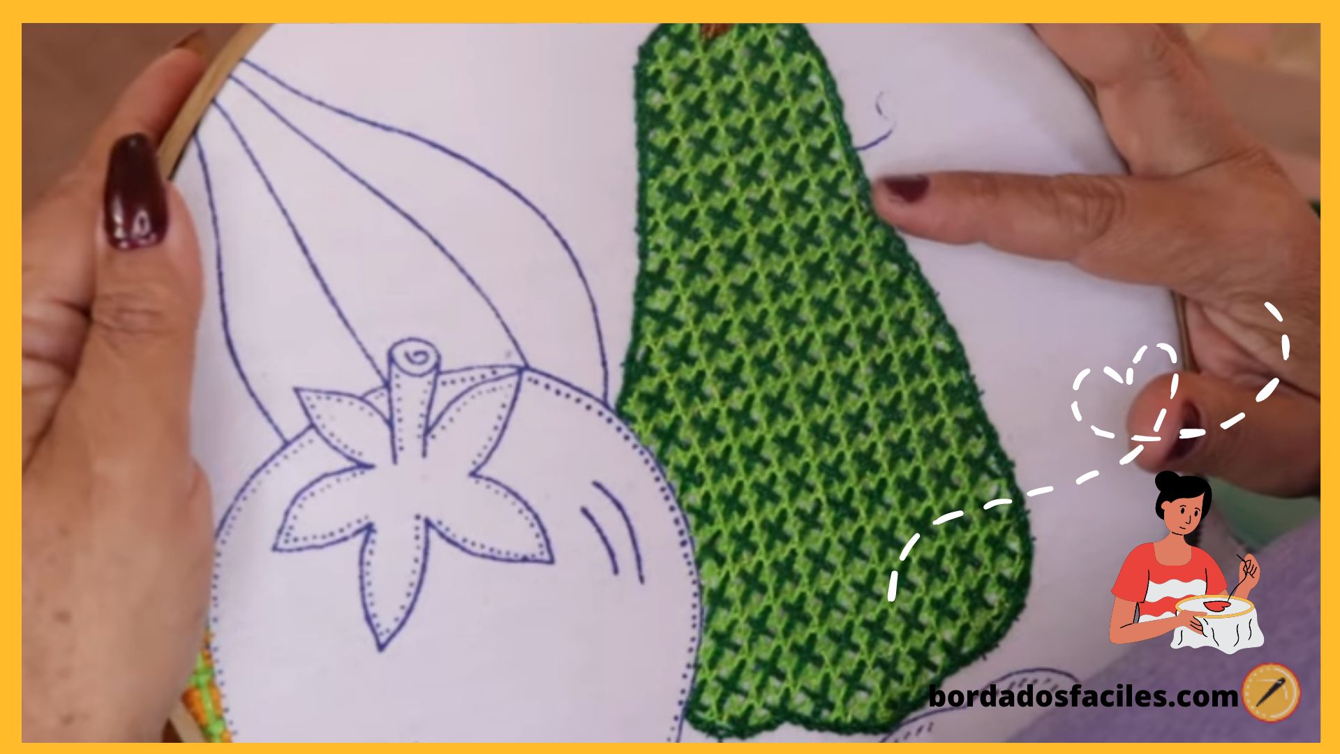 Chayote bordado fácil