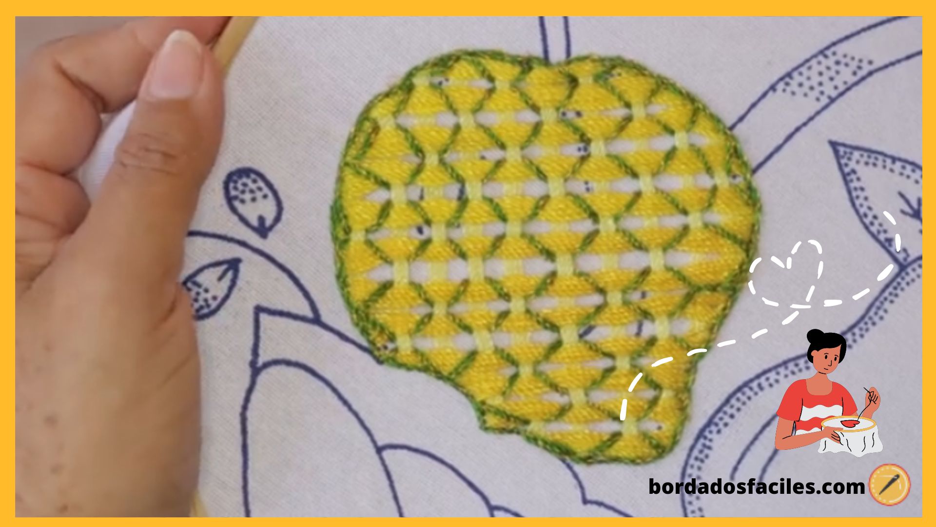 Cómo bordar un mango sencillo