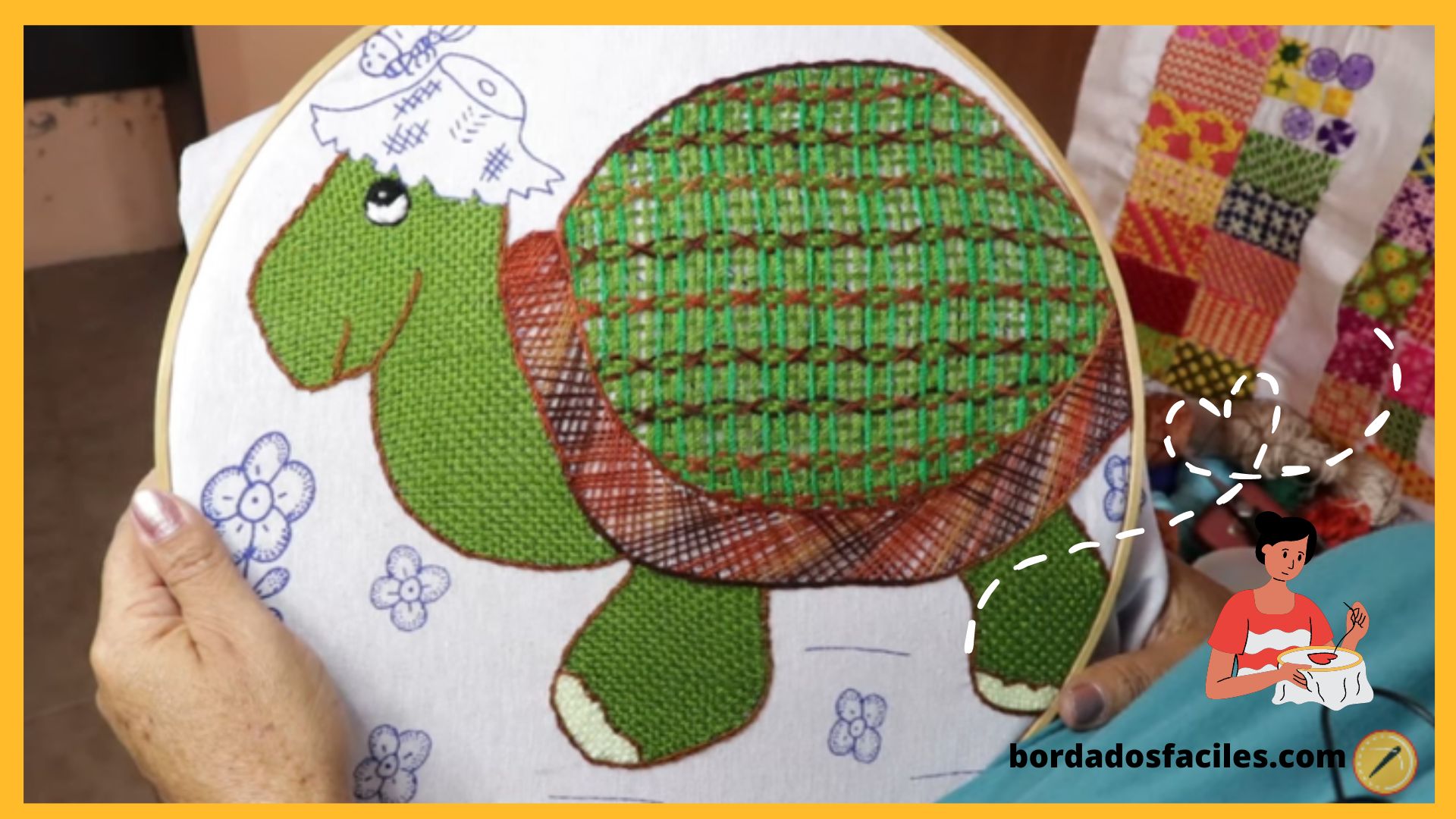 Tortuga bordada