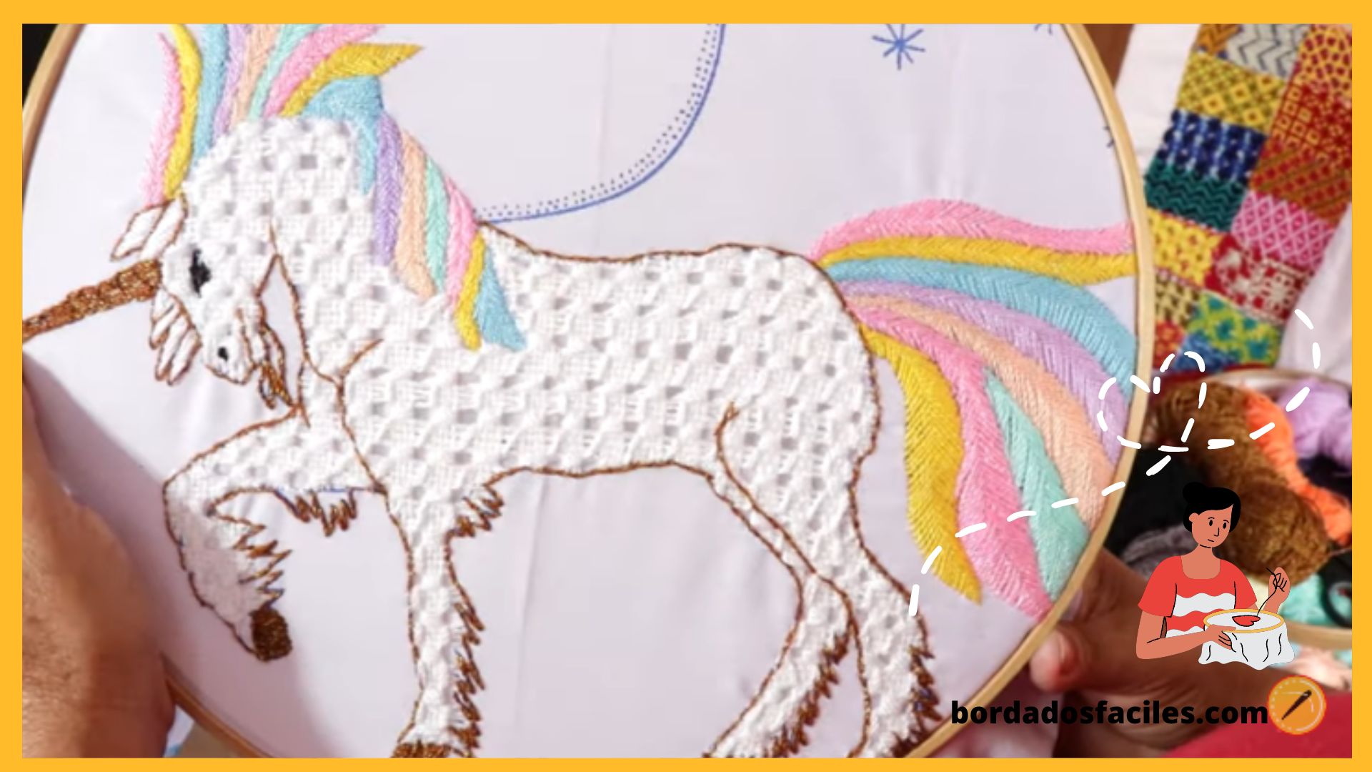 Unicornio bordado