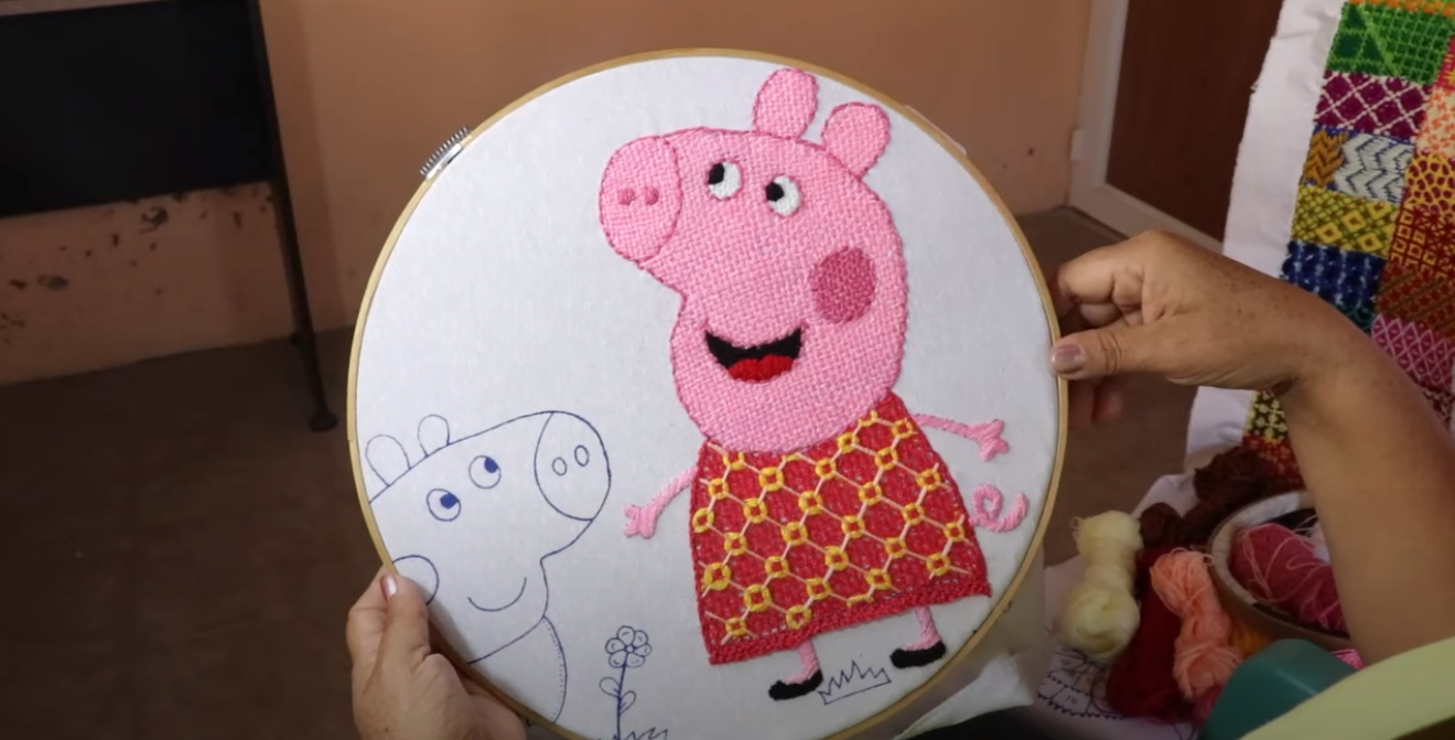 🐷 APRENDE cómo BORDAR a PEPPA PIG