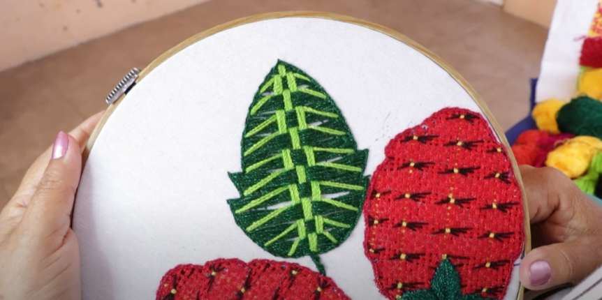 ¿Como BORDAR una HOJA? FACIL & RAPIDO