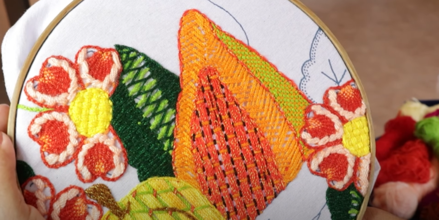 Cómo Bordar una Papaya Fácilmente - Paso a Paso