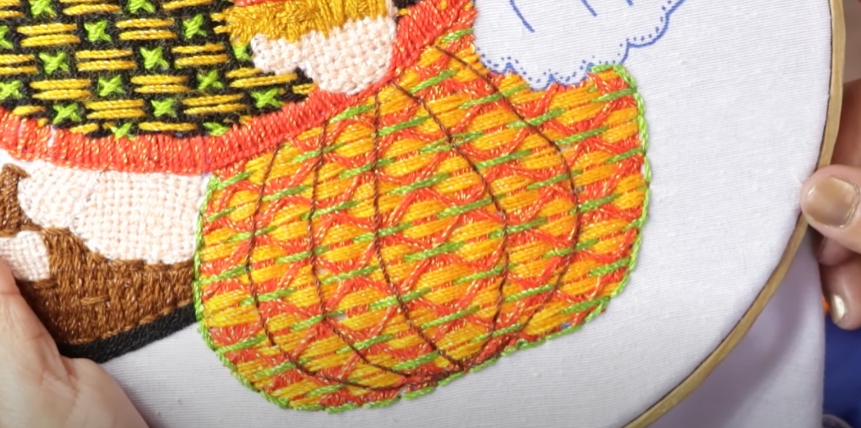 Cómo Bordar una Calabaza con Puntadas Fáciles – Guía Paso a Paso